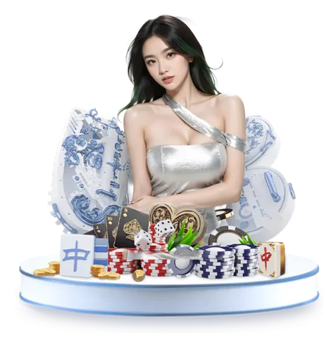 Bàn chơi Baccarat trực tuyến với chip và bài
